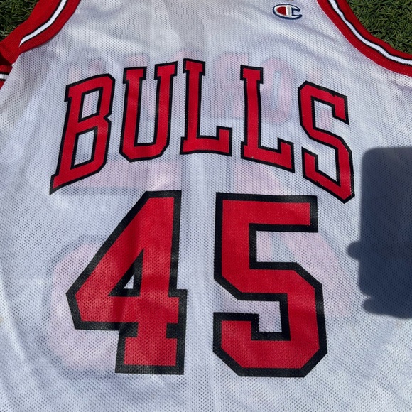 Vintage Champion Chicago Bulls Michael Jordan 45 Jersey - Picture 2 of 7